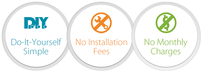 D.I.Y. No Installation No monthly Charges