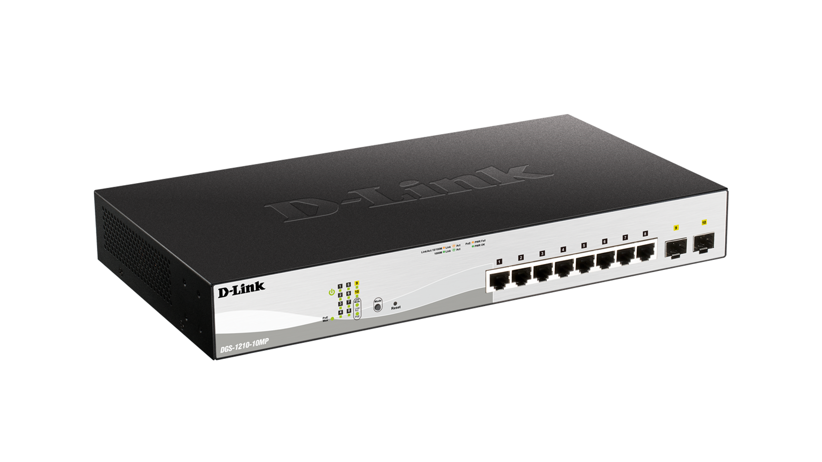 D-Link DGS-1210-10MP 8-Port Gigabit Smart Managed PoE Switch with