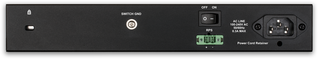 DGS-1210-10/ME Back View