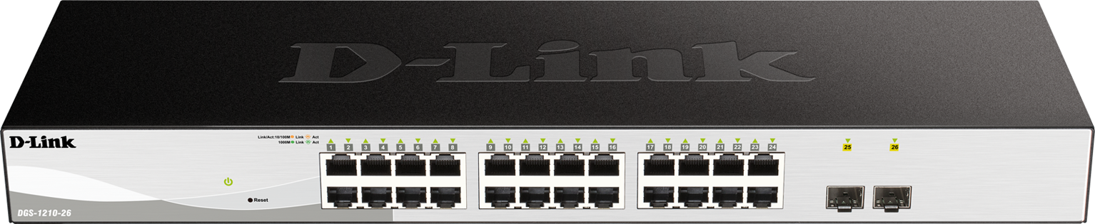 D-Link DGS-1210 Series Smart Managed 26-Port Gigabit Switch ...