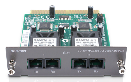 D-Link DES-102F 2-Port 100BASE-FX Fiber Module for DSS-24+