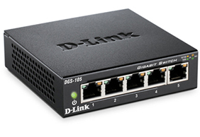 D-Link DGS-105 Right Angle View