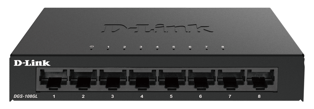 DGS-108GL 8-Port Gigabit Metal Unmanaged Desktop Switch