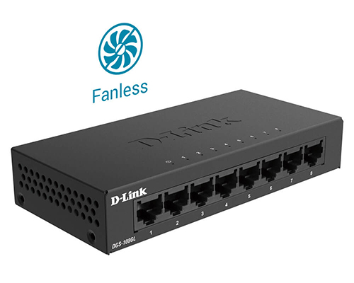 D-Link Gigabit Switch, Unmanaged, 8 Port - (DGS-108) – D-Link Systems, Inc